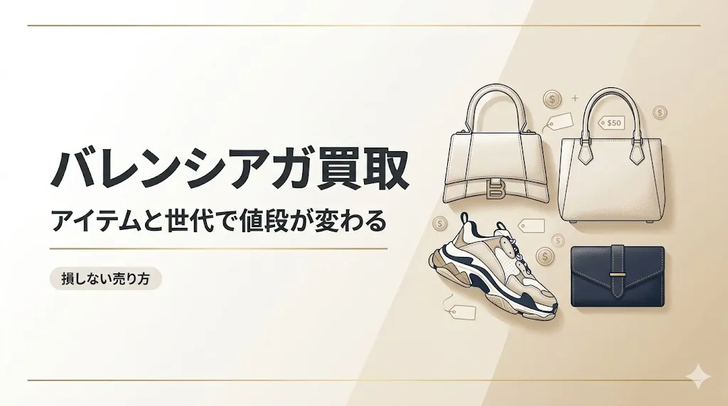 バレンシアガ買取はアイテムと世代で変わる｜損しない売り方