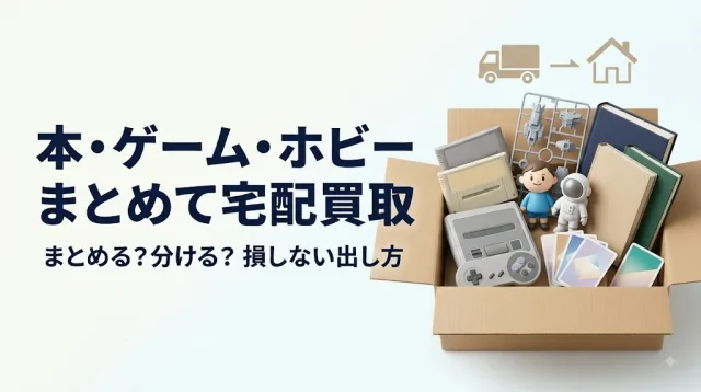 本・ゲーム・ホビーを宅配買取｜まとめる？分ける？損しない出し方