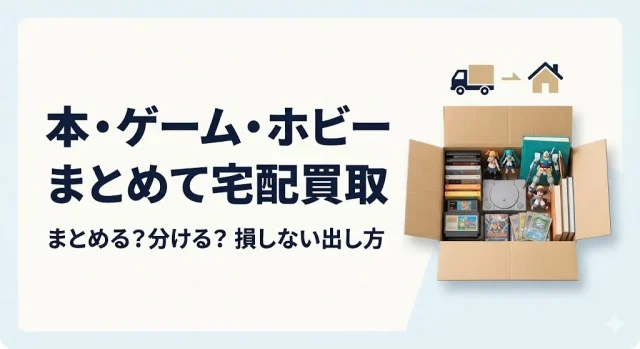 本・ゲーム・ホビーを宅配買取｜まとめる？分ける？損しない出し方