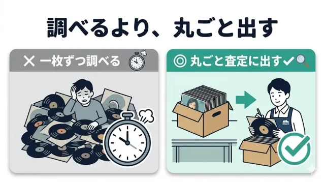 一枚ずつ調べず、丸ごと査定