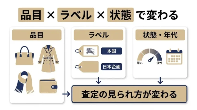 バーバリーは「品目とラベル」で売り方が変わる