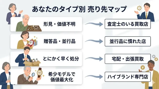 状況別:あなたに合う売り先の選び方
