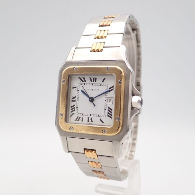 Cartier カルティエ サントスガルベLM デイト SS×YG 自動巻き