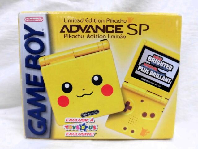 北米版 ゲームボーイアドバンスSP ピカチュウ ポケモン