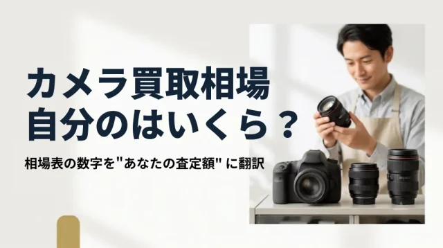 カメラ買取相場｜古い・難ありでも値がつくか先読み