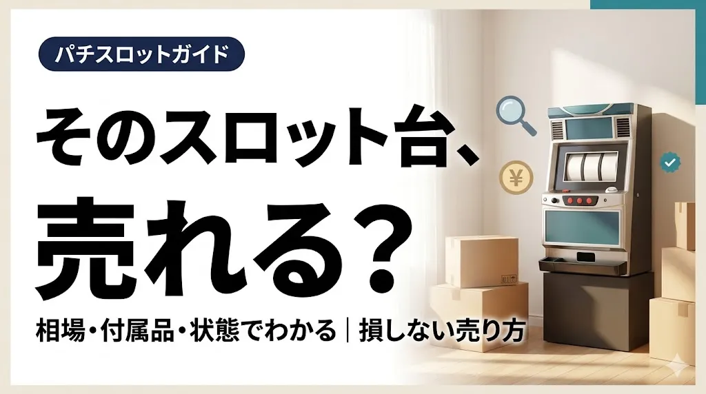 スロット台買取は売れる?相場と損しない売り方