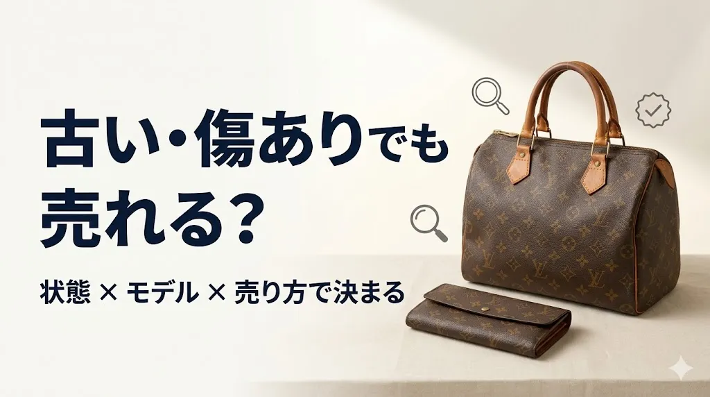 ルイヴィトン買取は古い・傷ありでも売れる?状態別の正解