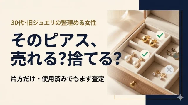 ピアス買取の相場｜片方だけ・使用済みも売れる?