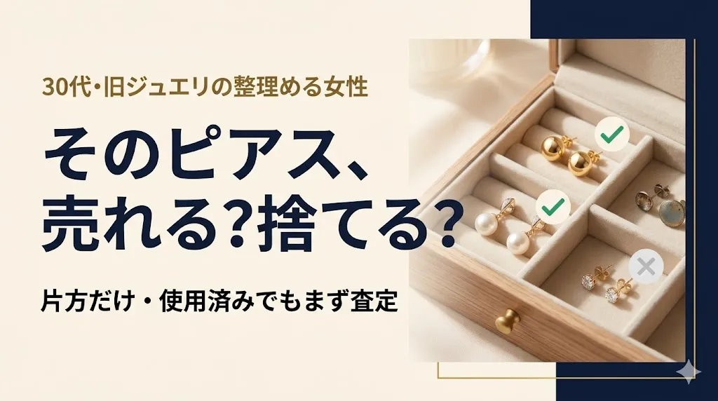 ピアス買取の相場｜片方だけ・使用済みも売れる?