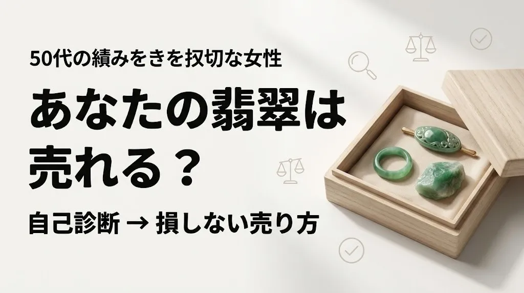 翡翠買取|あなたの石は売れる?自己診断と損しない売り方