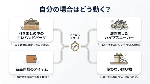 「自分の場合」で売り方を決めるケース別ガイド