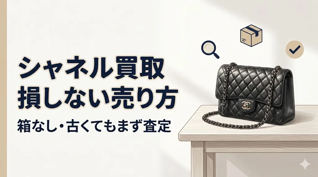 シャネル買取で損しない売り方|箱なし・古くてもOK