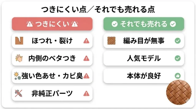 査定額が"つきにくい"ボッテガの特徴と、それでも売れるケース