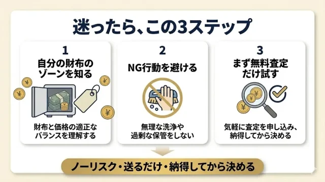 迷ったら、この3ステップ