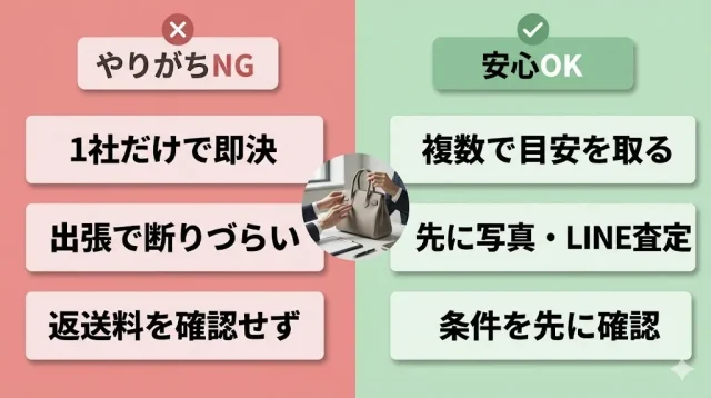 よくある失敗パターンと、防ぐための判断軸が分かる画像