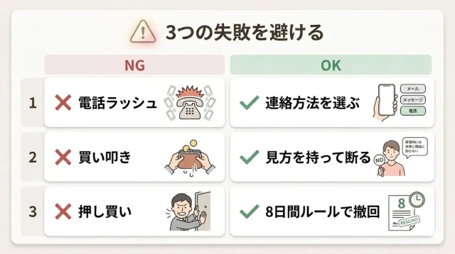 よくある失敗と防ぎ方