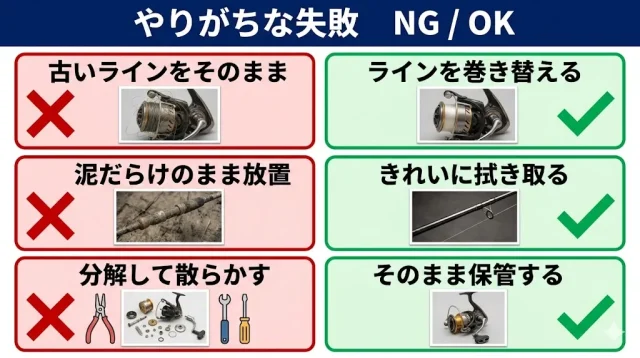 釣具買取でやりがちな失敗と防ぎ方