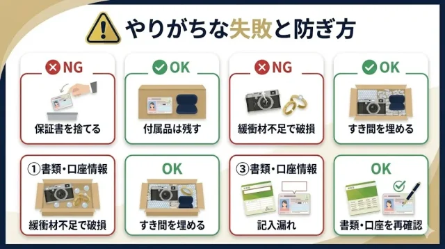 準備でやりがちな失敗と防ぎ方