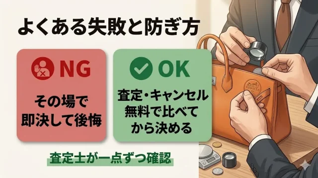 買取でよくある失敗と、その防ぎ方