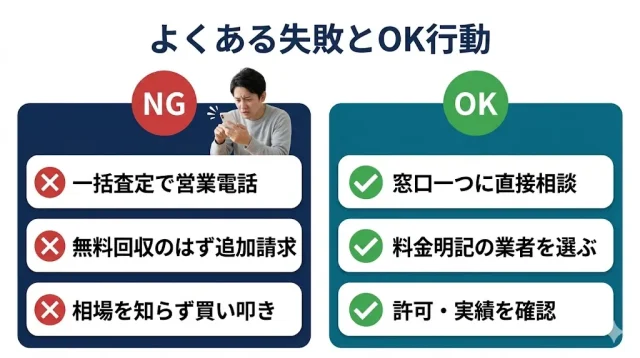 よくある失敗と防ぐ方法