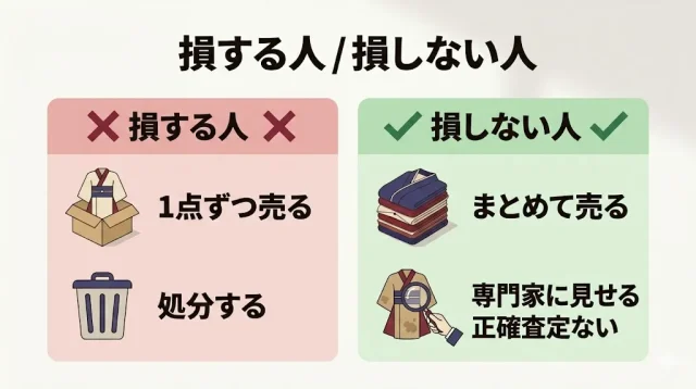 着物買取で損しやすい人の共通点と防ぎ方