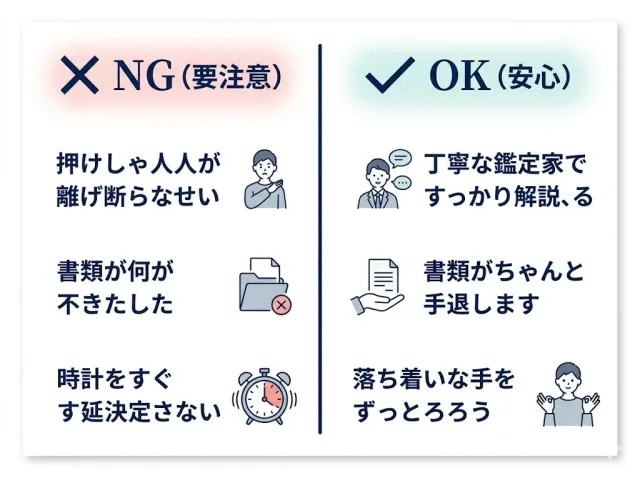 出張買取で実際に多いトラブルと「失敗を防ぐ方法」