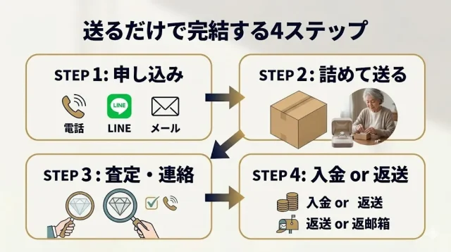 対面なしで完結:宅配・出張買取の進め方と当社の査定