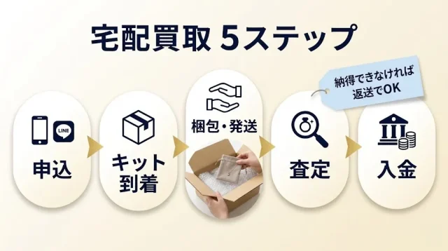 宅配買取 5ステップ