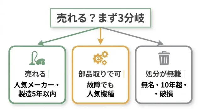 捨てる前に「売れるか」を先に判断する