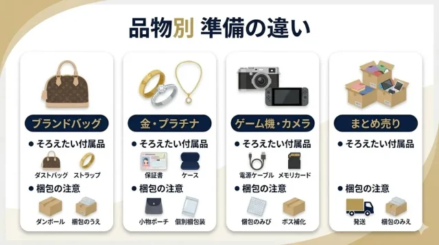 【品物別】準備の違い ーあなたの場合はどう用意する?