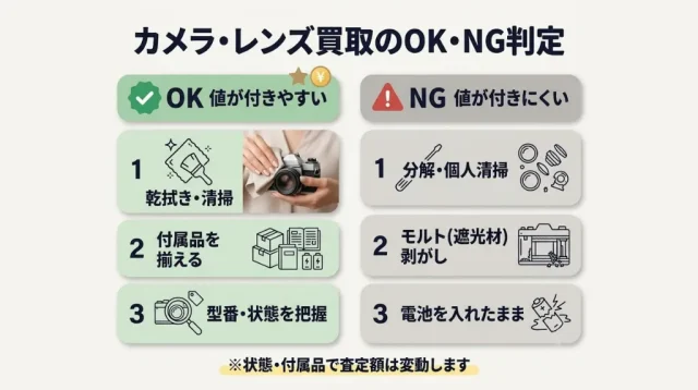 売る前のOK / NG