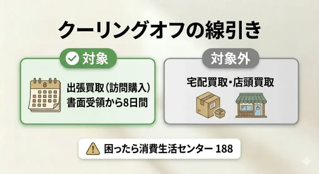 知らないと損する|押し買いと8日間クーリングオフ