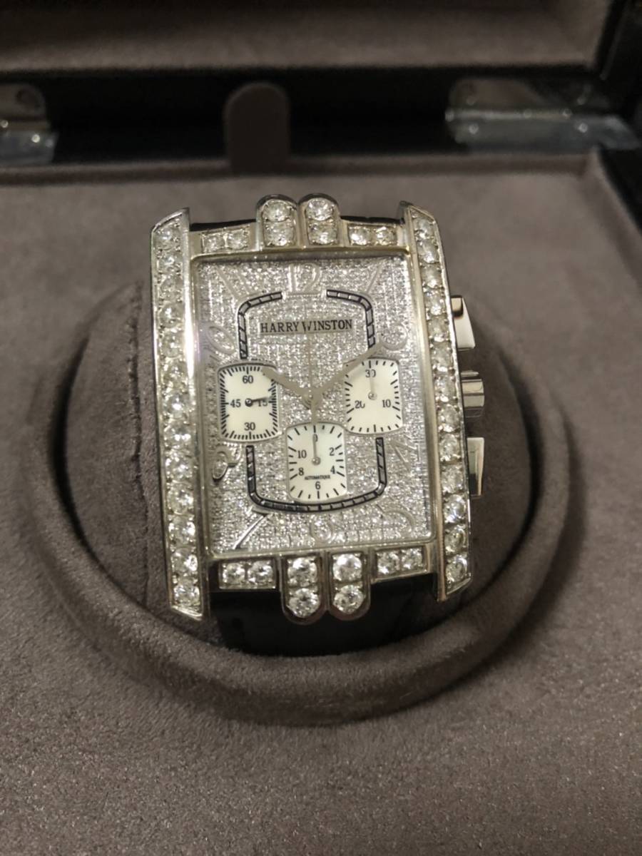 HARRY WINSTON ハリーウィンストン アベニューC クロノグラフ 330/MCA