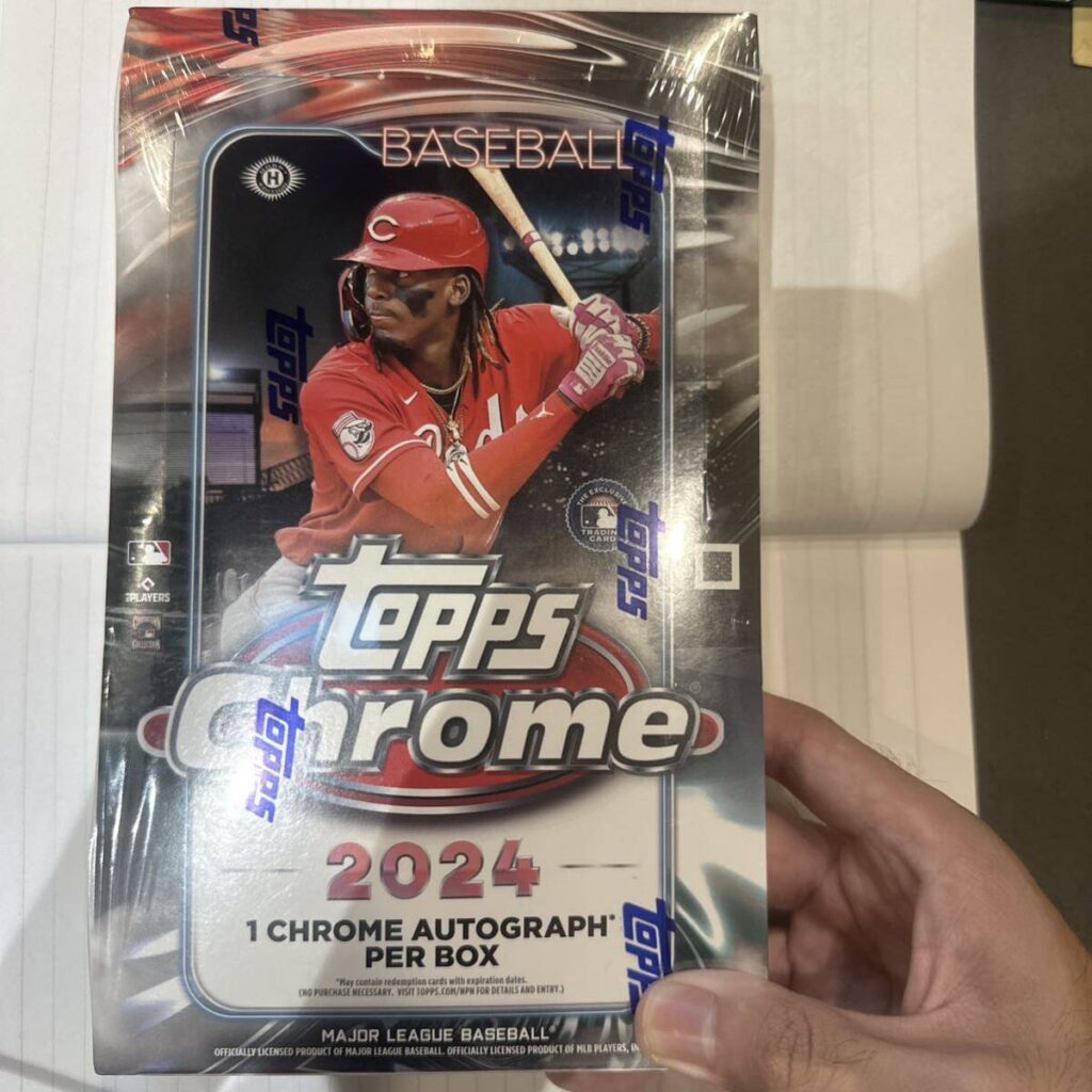 Topps Chrome 2024年版 野球トレーディングカードボックス