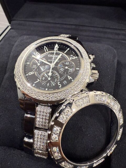 CHANEL J12 41ミリ クロノグラフ H0940 メンズ腕時計