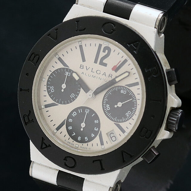 BVLGARI ブルガリ アルミニウム AC38TA メンズ腕時計