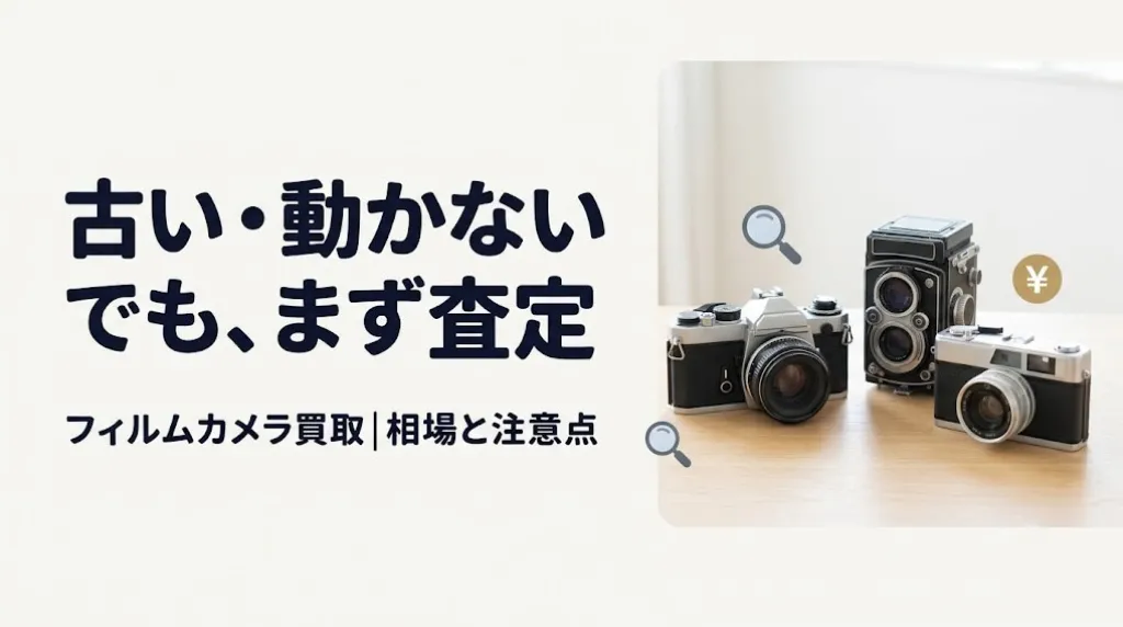 フィルムカメラ買取｜古い・動かないでも売れる?相場と注意点