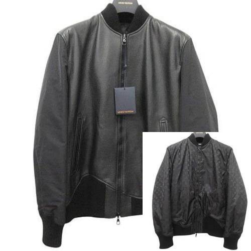 ルイヴィトン 24SS レザー×ナイロン リバーシブル ジャケット モノグラム