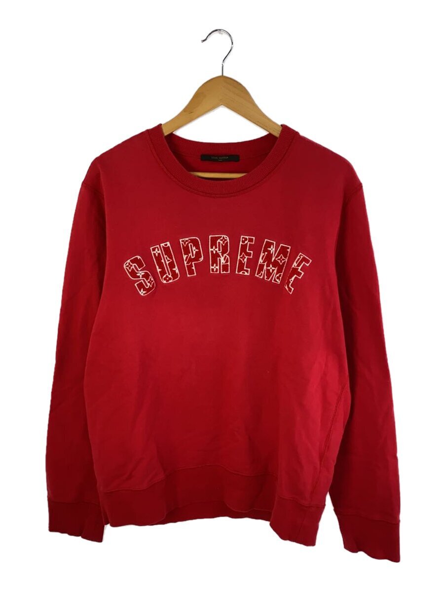 LOUIS VUITTON × Supreme Arc Logo Crewneck XL コットン レッド