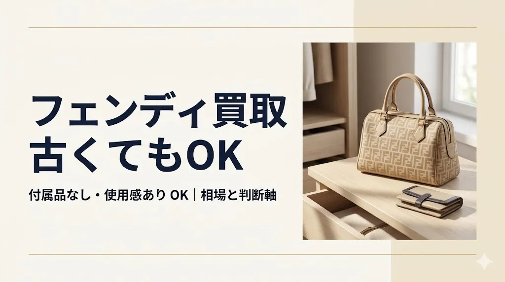 フェンディ買取は古くても付属品なしでもOK|相場と判断軸