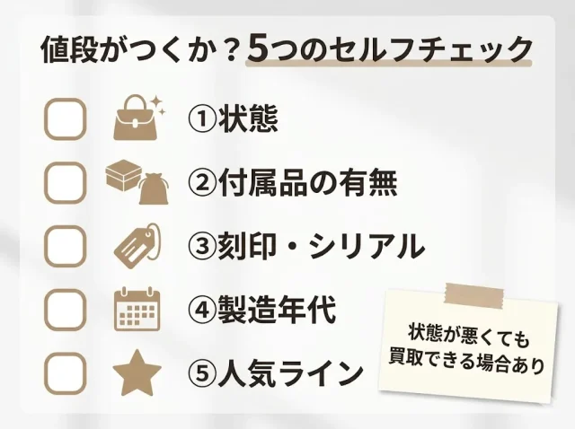 自分のグッチに値段がつくかを判断する5つのチェックポイント