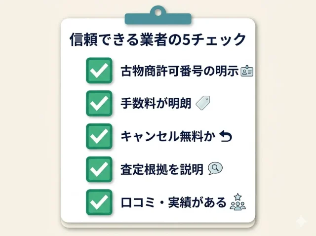 信頼できる業者の5チェック