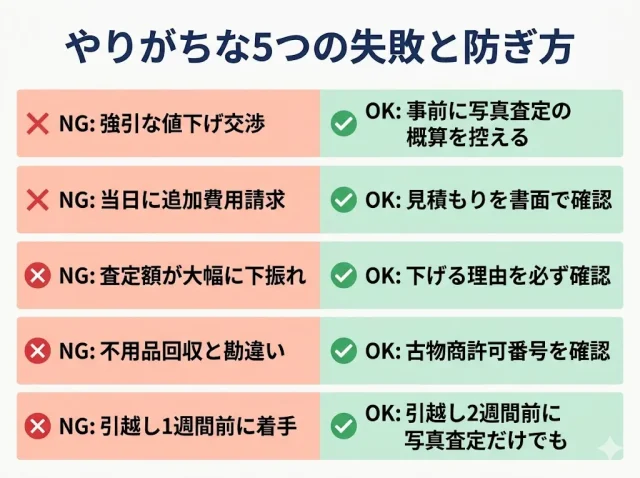 やりがちな5つの失敗と防ぎ方