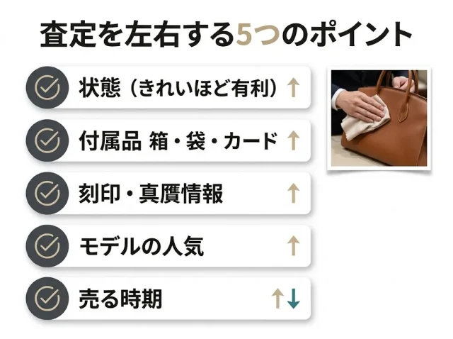 査定額を左右する5つのポイント