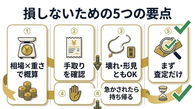 損しないための5つの要点