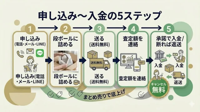 申し込み〜入金の5ステップ