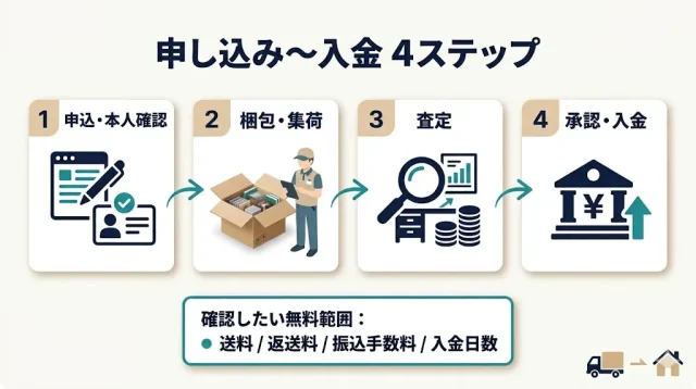 申し込み〜入金 4ステップ