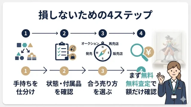 損しないための4ステップ
