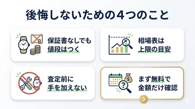 後悔しないための4つのこと