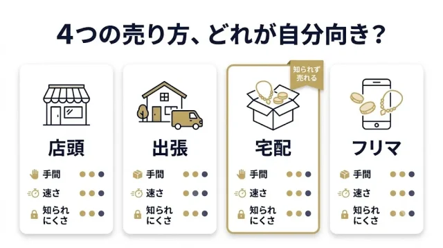 4つの売り方、どれが自分向き?